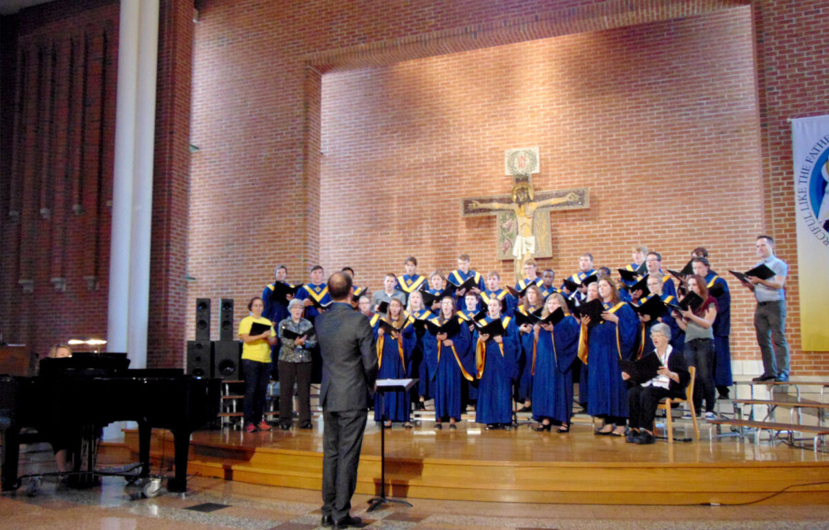 Clarke University Students Performing in the Ensemble Choir - Full Size