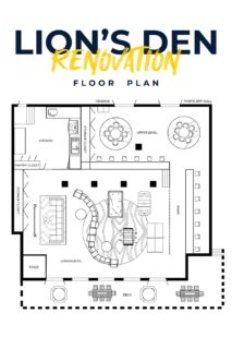 Floor Plan of Lion's Den Renovations
