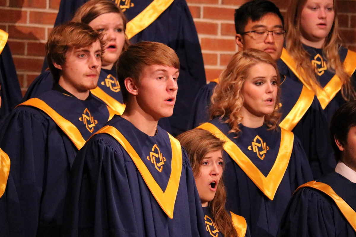 Clarke Univversity Music Majors participating in choir - Full Size