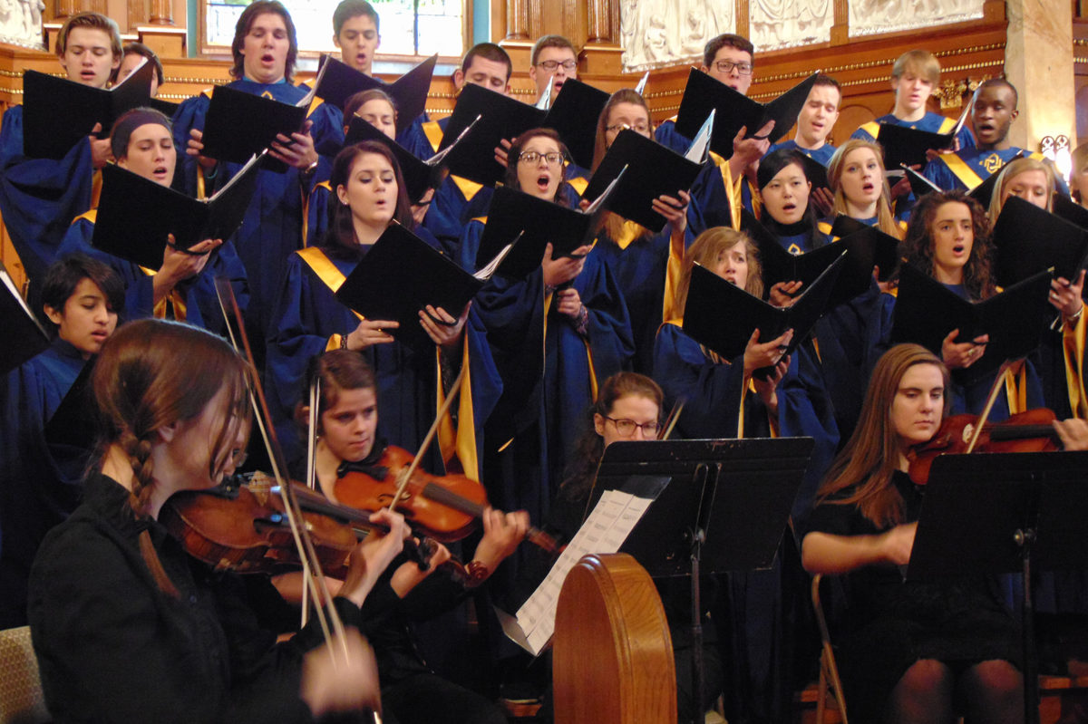 Clarke University Music Majors in choir - Full Size