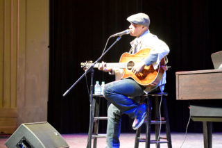 Javier Colon performing at Clarke
